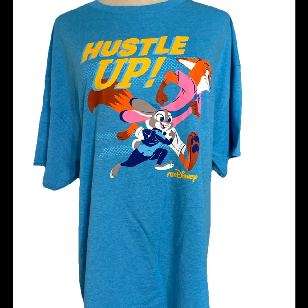 Disney Parks RunDisney Springtime Surprise 2026 Hustle up Zootopia T-Shirt XL,